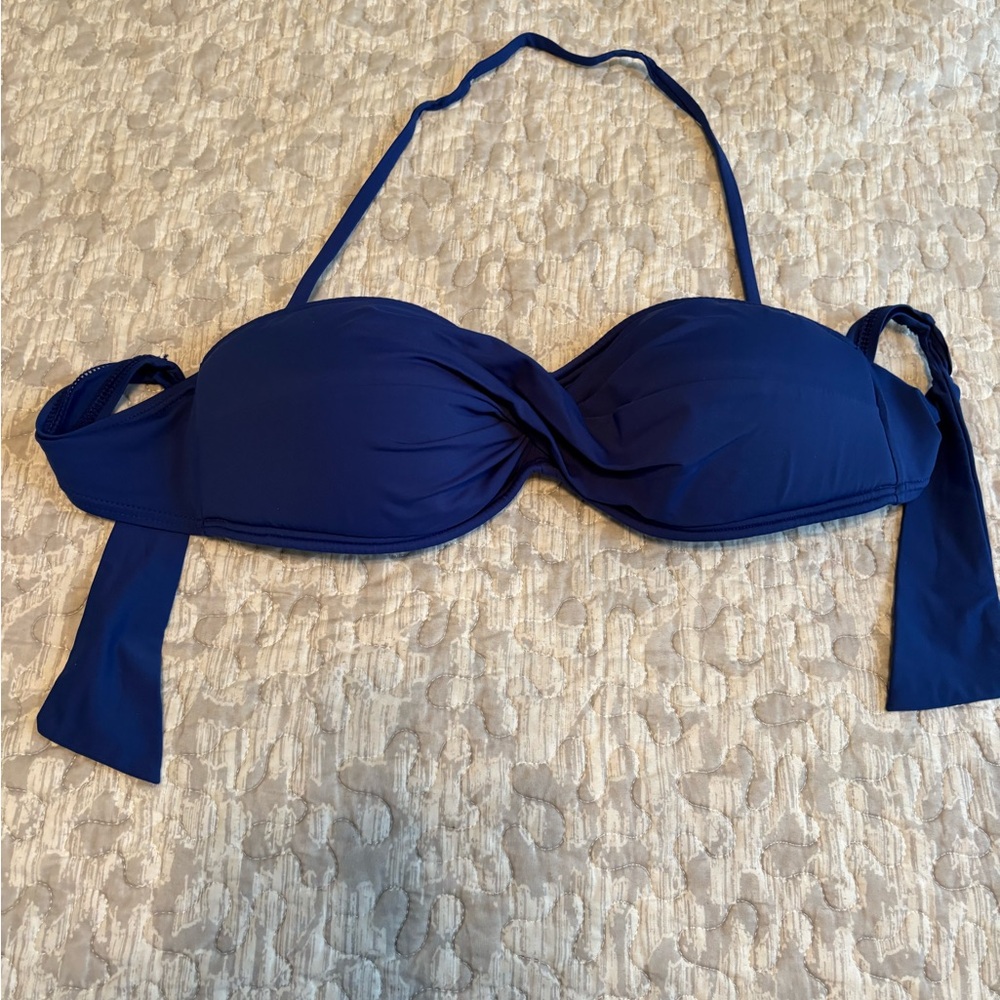 Tommy Bahama Twist Front Bikini Top - Navy